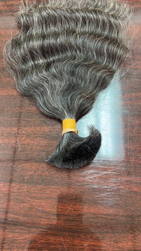 Natural Grey Bulk Hair